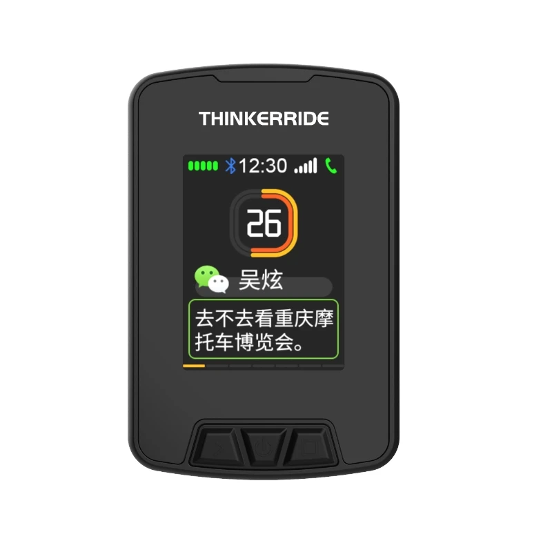 New arrival cyclocomputer support phone screen display TFT screen IP66 protection class waterproof bike computer for scooter