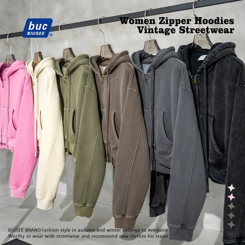 Crop Top Hoodie Custom Logo Design Zipper Hoodie Drawstring Hoodies High Quality