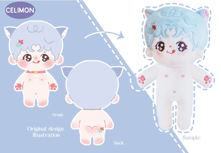 Manufacturer Custom Cartoon Rag Dolls Soft Plush Cat Doll Toy Stuffed Animal Doll For Children Gift Toy