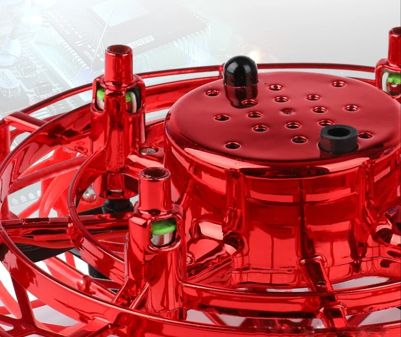 Anti-collision drone flight Red yellow and blue optional induction aircraft intelligent kids toys