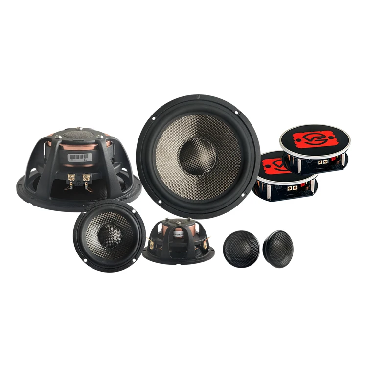 
MBQ Premium car audio system hifi 6.5 inch woofer and neodymium magnet tweeter 3 way component speaker 