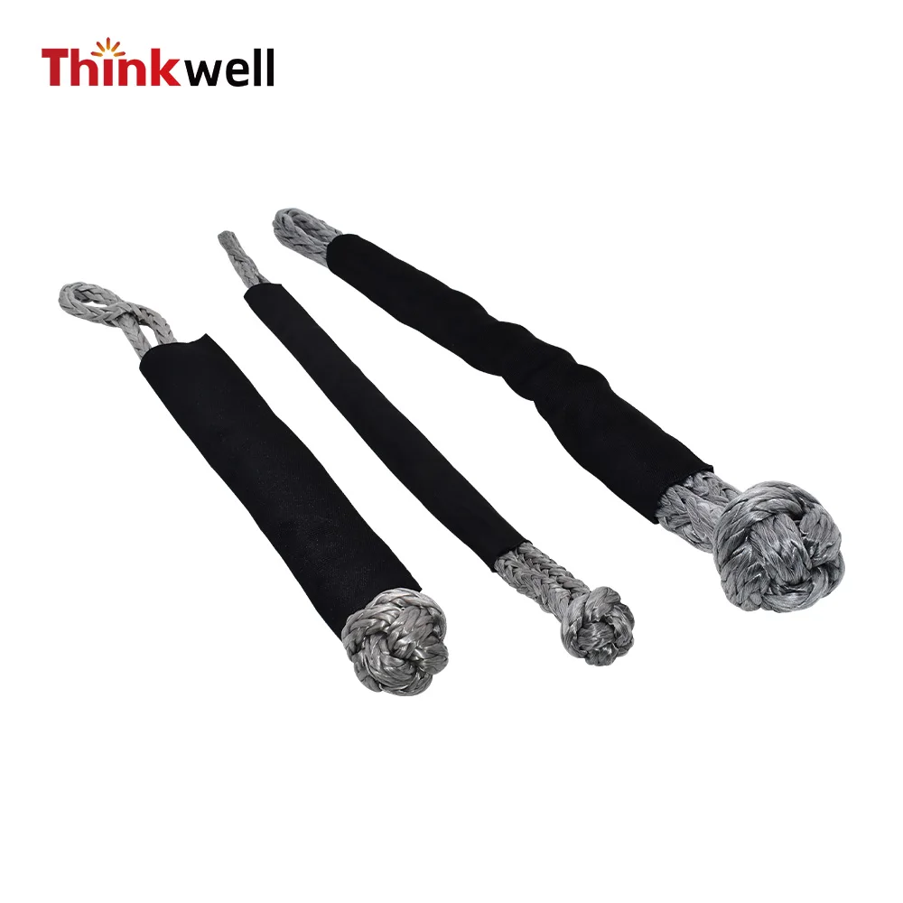 12mmX 55cm Soft Synthetic Shackle Emergency Road Recovery Rope for Towing Strap Kit