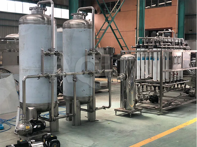 5000LPH Automatic Mineral Water Filtration Plant / UF Filtration System