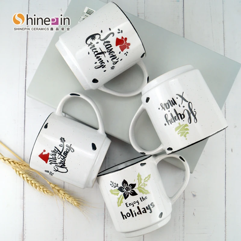 Christmas hotel porcelain tea cup ru porcelain tea cup ice cream ceramic mug with lid white ceramic mug sublima and microware