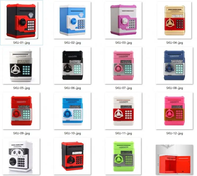 Hotsale Amazon Electronic Piggy Bank Safe Money Box Children Digital Coins Cash Saving Safe Deposit Atm piggy bank