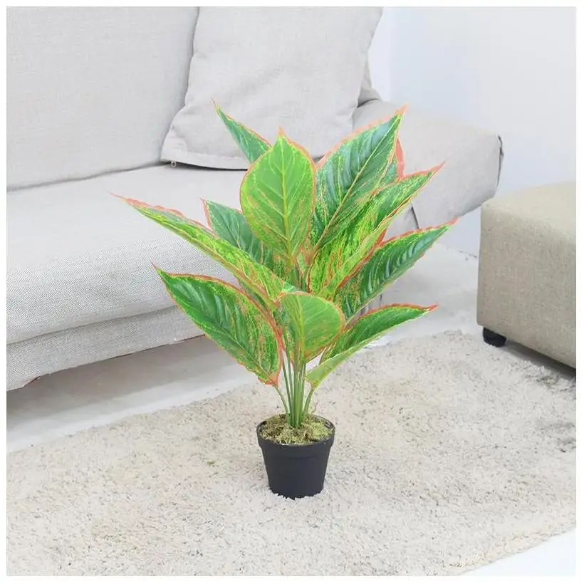 Искусственные цветы искусственные растения с вазой пластиковый букет невесты оптовая продажа оранжевые