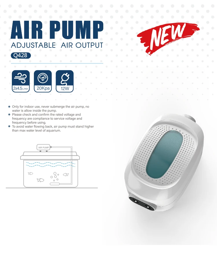 Fish tank aerator pump ultra-quiet fish breeding oxygen pump aquarium small household-made plus aerator pump aerator