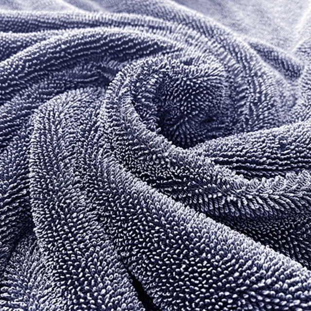 Car drying towel professional long twisted pile loop cloth superior absorbency high density microfiber best dry car towel