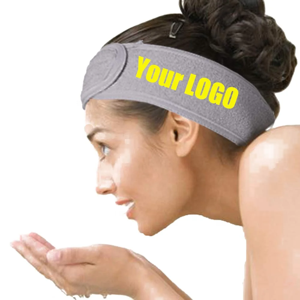 Женская махровая повязка для волос с логотипом на заказ, 2022