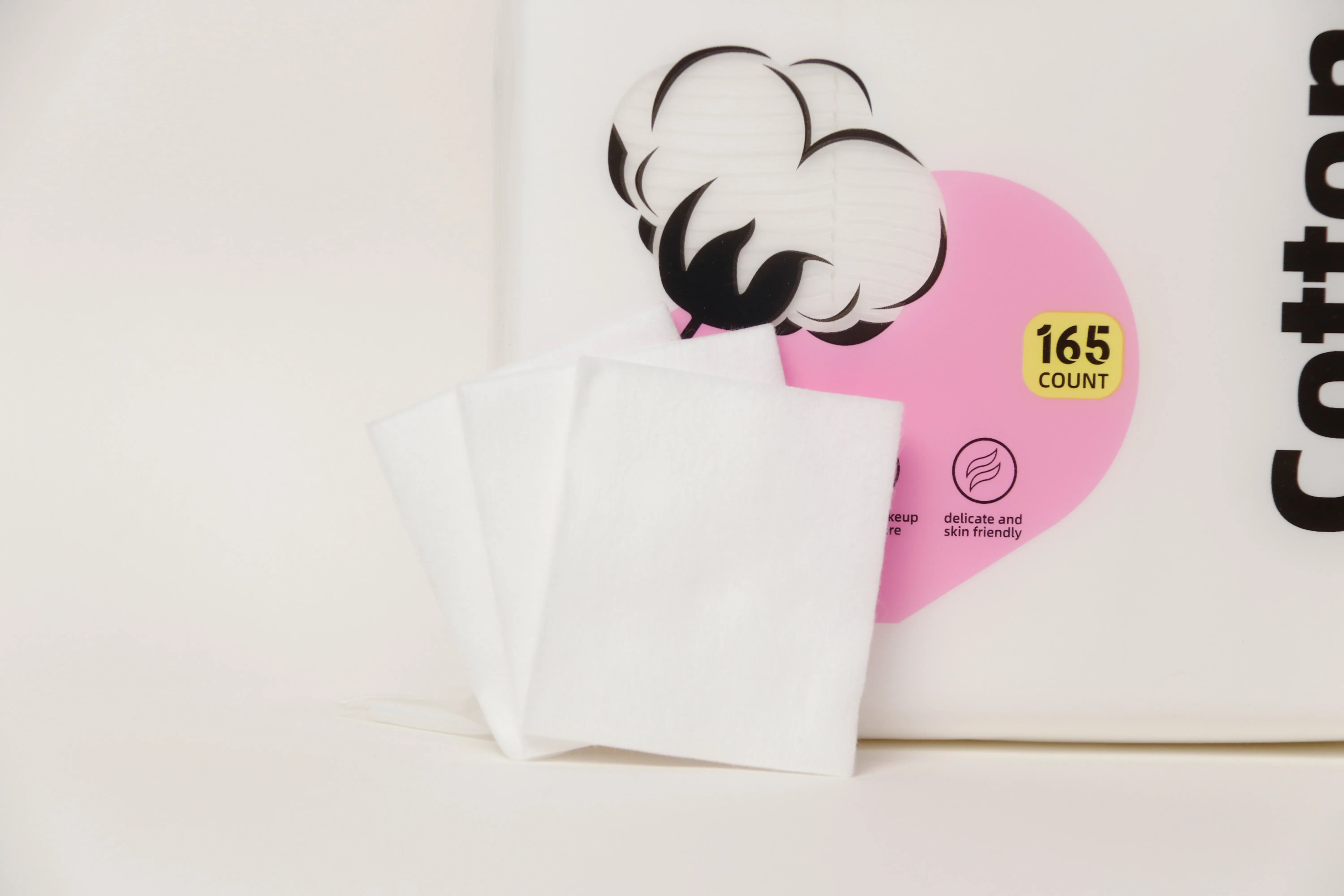 Basic Customization 100% Cotton Natural Facial Cotton Pad for Cosmetic Reusable Disposable Bamboo Cotton Pads