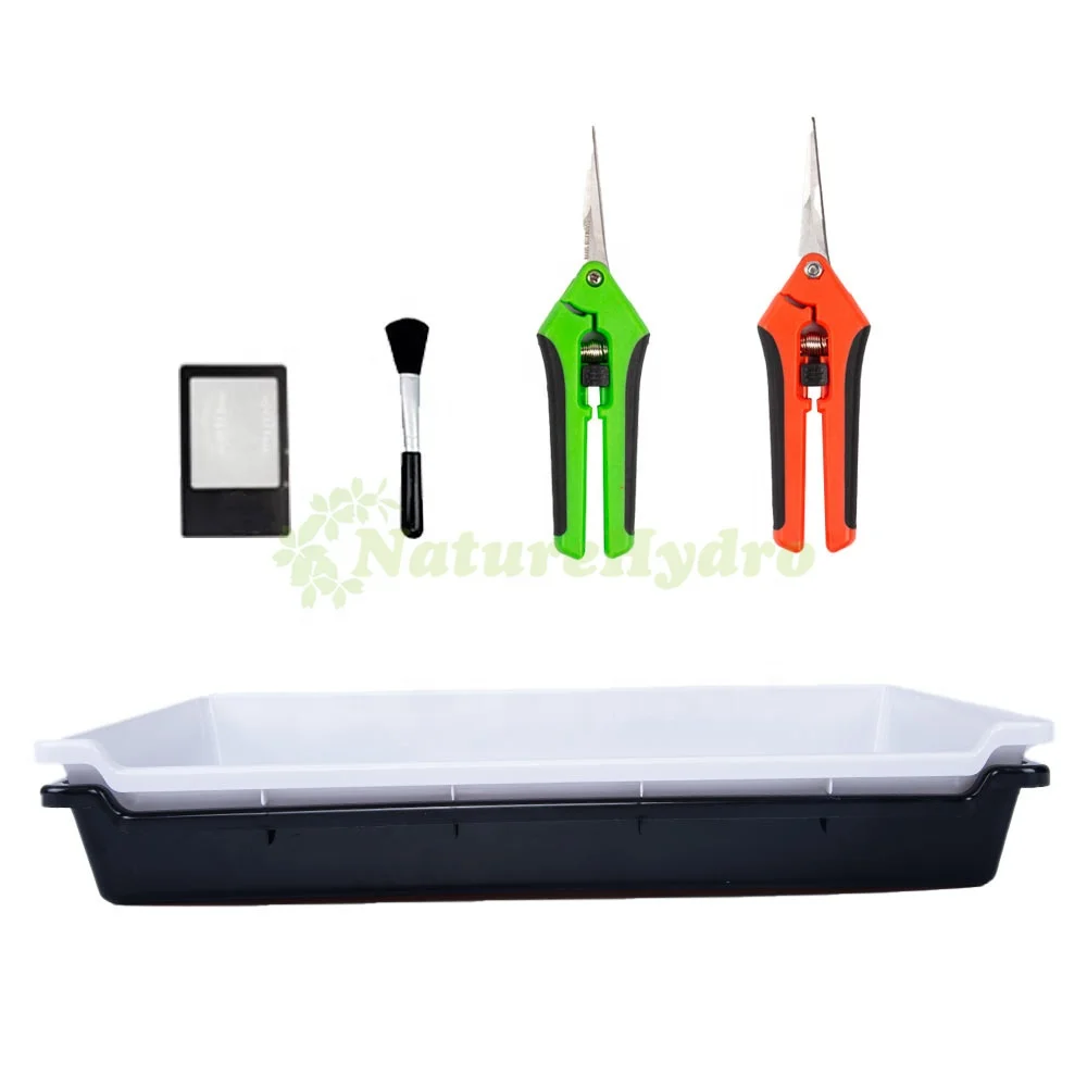 Stainless Steel Sieve Filterable Trimming Tray Fine Trim Bins