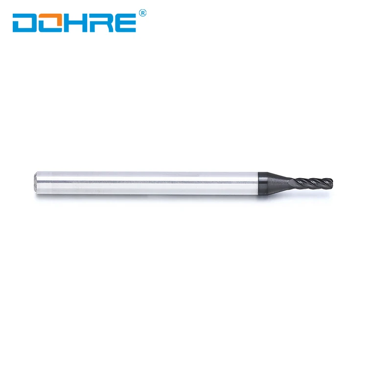 DOHRE High Performance 4F Tungsten Carbide Corner Radius Solid End Mills Milling Cutter