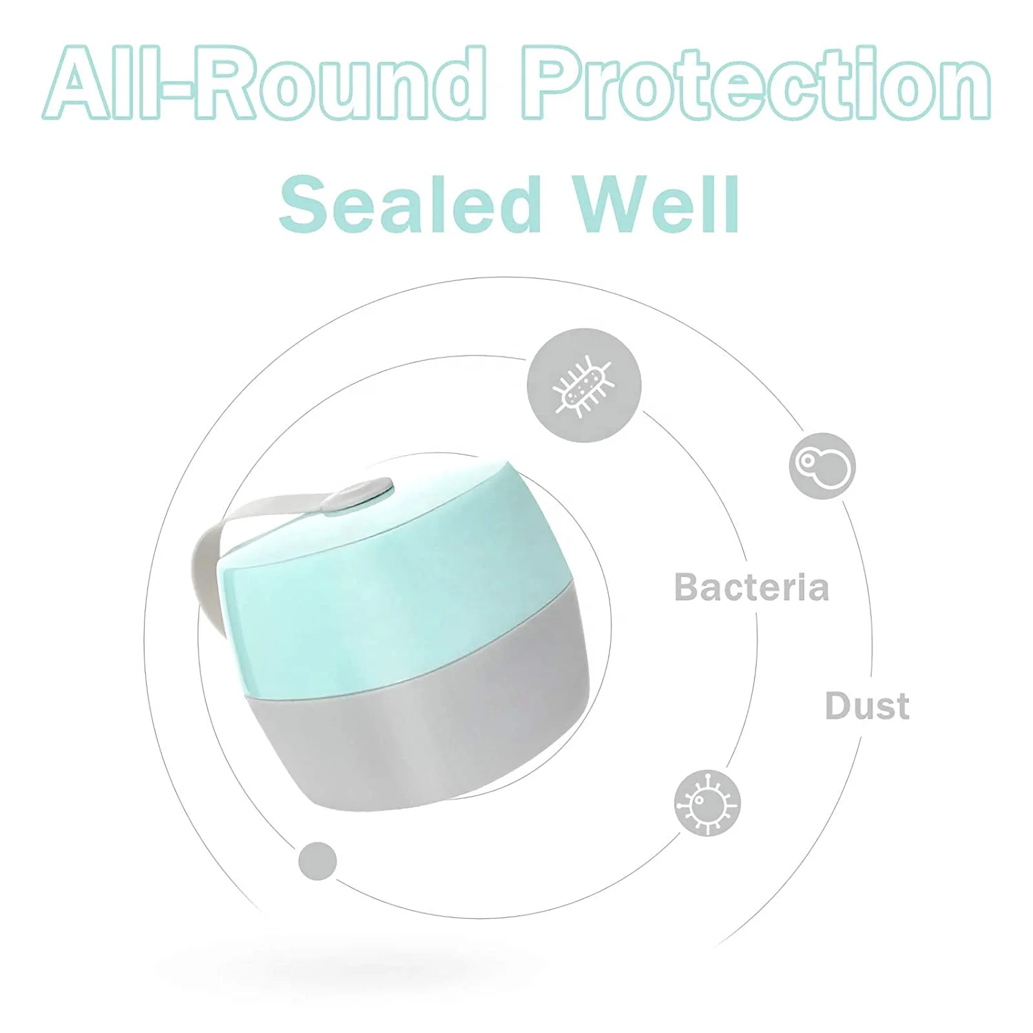 Hot selling Factory price Travel Soother Box Baby Pacifier Holder Storage Case Dummy Container for Infant Baby Toddler