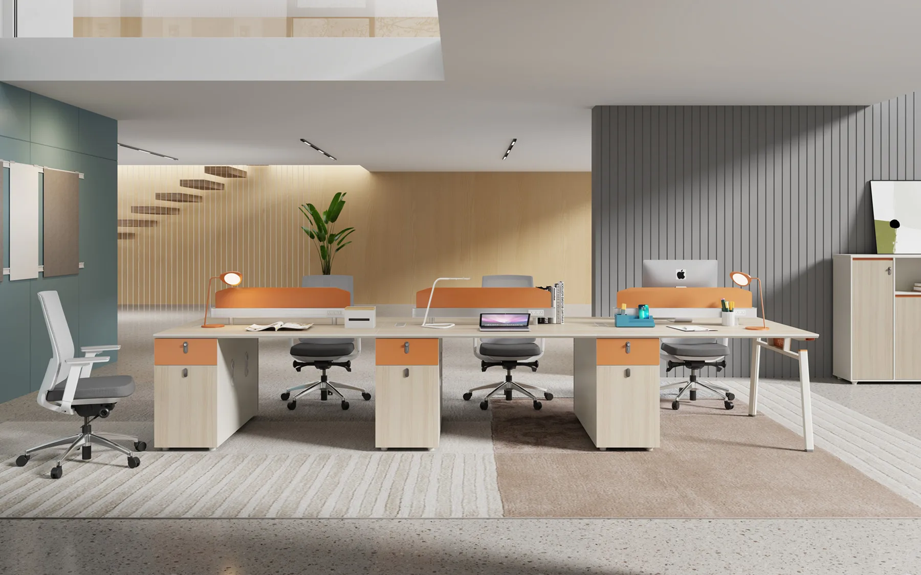 Office Workstation 2 People Office Workstation Modern Open Modular Modern 2 Seater Workstation Cabinets
