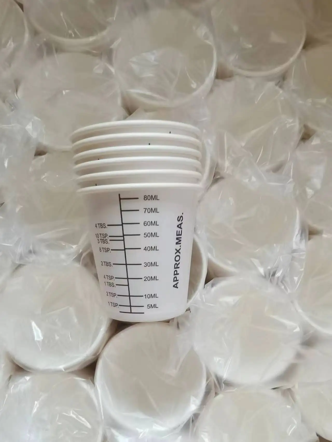 Disposable Medical Paper Cups for Medication Use Health Food Paper Cups with PE Paint Coat PLA Material Carton Features