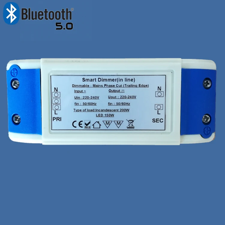 220v 200watt triac smart dimmer switch via BLE mesh or zigbee 3.0 and z wave lora