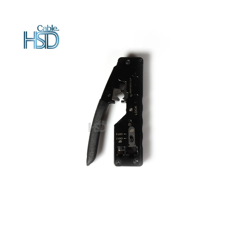 Multi Function Deutsch EZ Pass Through Crimper Cat5 Cat6 Stainless Steel Lan Cat 5e Cat 6 Hand Network Ez Crimp Tool