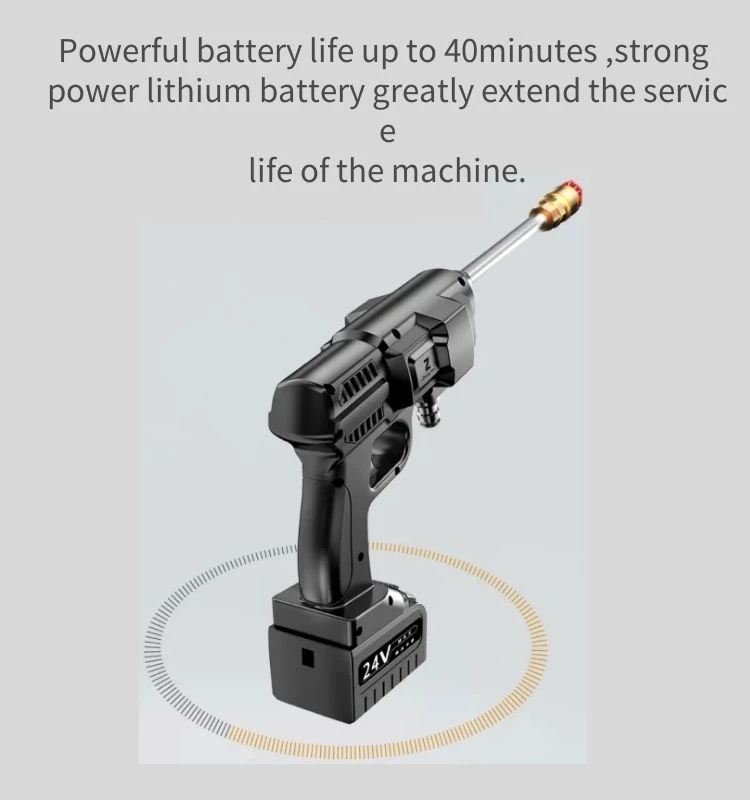 
High quality 25V power high pressure portable car wash gun car wash gun spray 