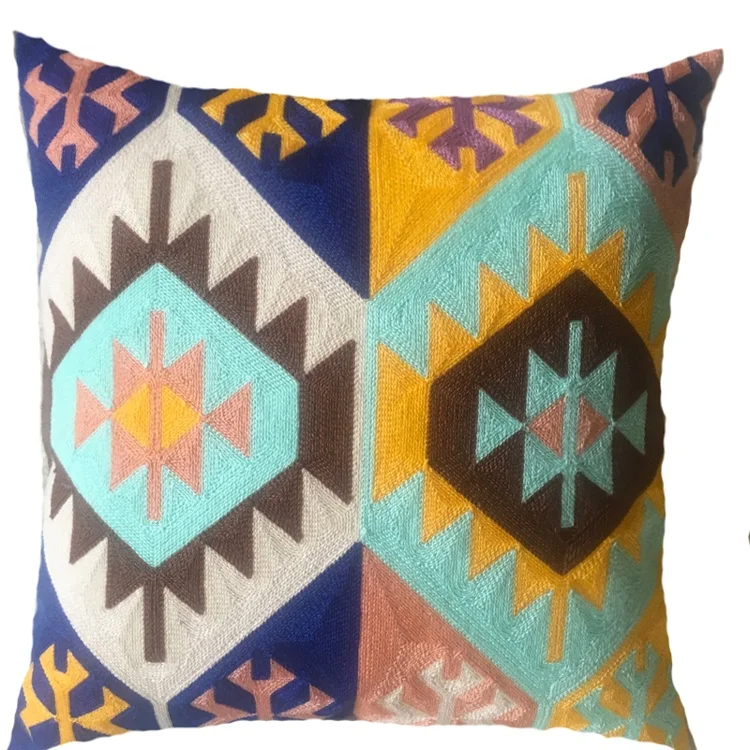 Indian style seat cushion cover kilim pillow case turkish kilim pillow cushion cover for decor