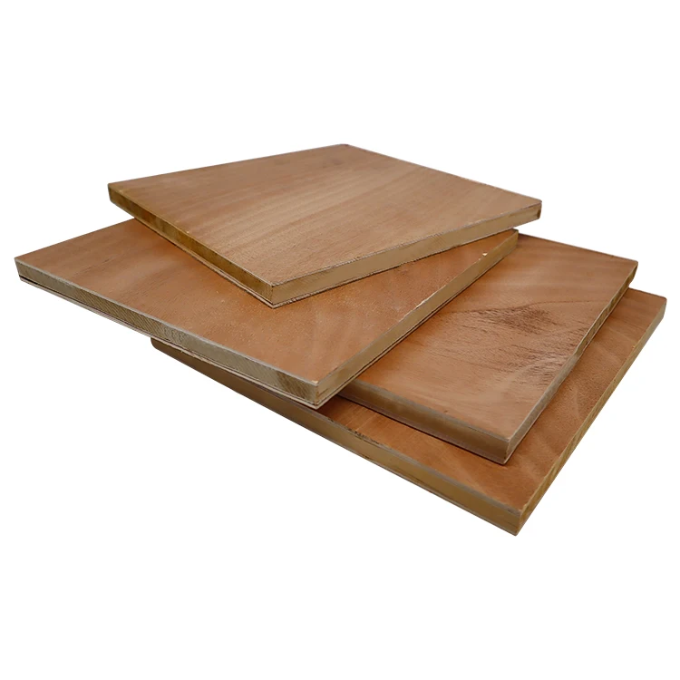 Okoume Lightweight Moisture Resistant Poplar Core 3Mm Mahogany Plywood