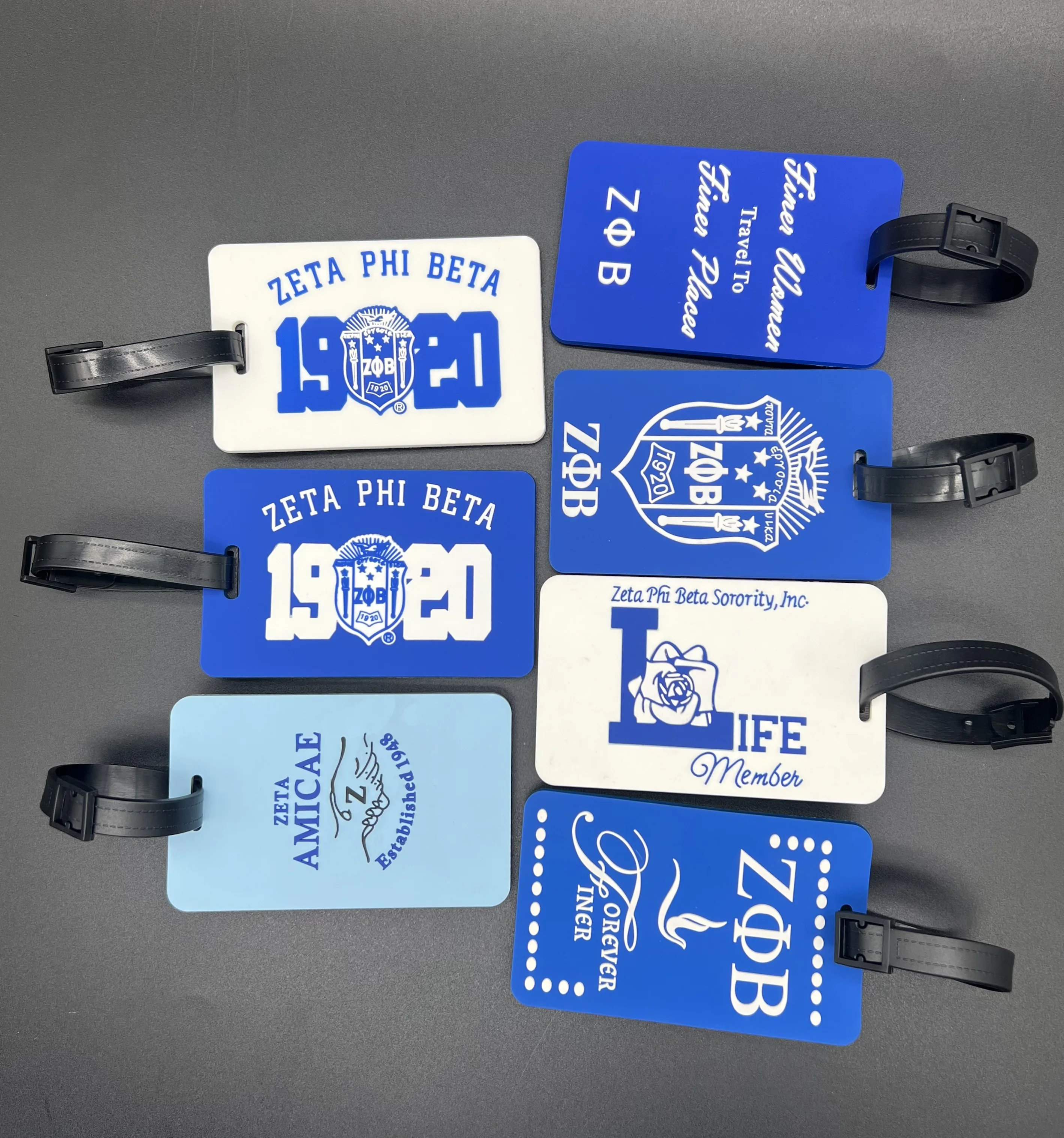 All Groups New Design Low Price Red Greek Luggage Tag Custom Colors Pattern Gift Travel Luggage Tag