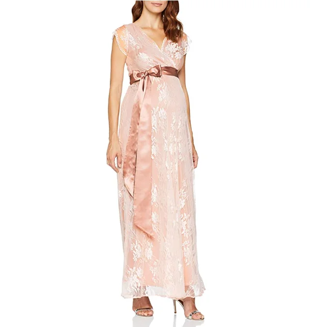 Custom High quality pregnant woman dress chiffon printing maternity dress