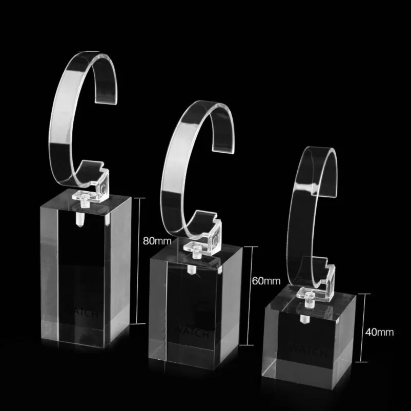China Factory Clear Smart Wrist Watch Stand Acrylic Watch Display Rack