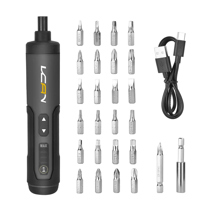 Vcan Electronic Torque Adjustment Function Electric Screwdriver Cordless Screwdriver Electric Screwdriver Set