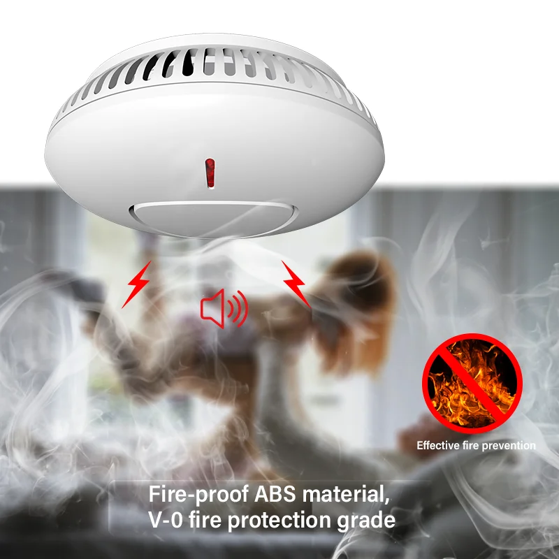 ANKA EN14604 stand-alone domestic fire alarm smoke detector ul listed smoke detector 10-year sealed battery