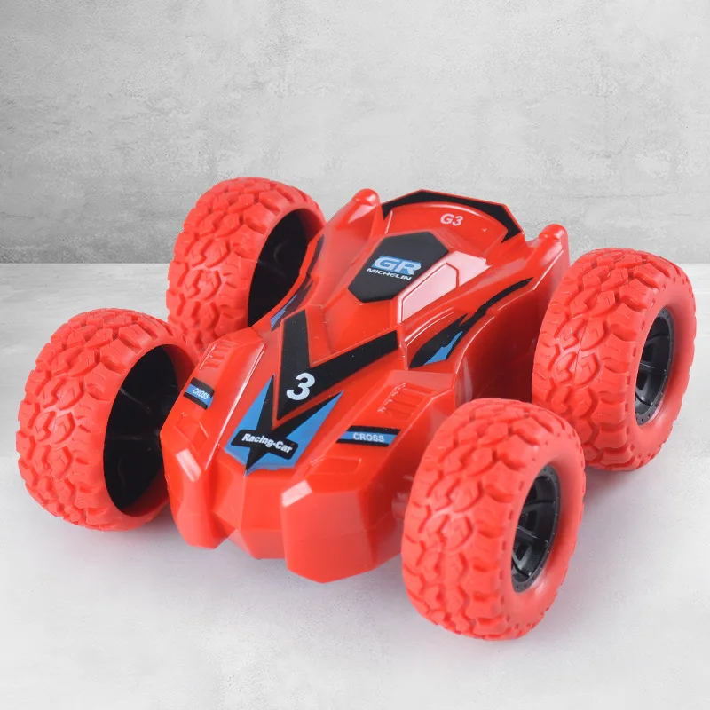 Rotation Car Toy Set Mini Stunt Car Double-Sided 3D Flip Control Mini Toy Car for Children