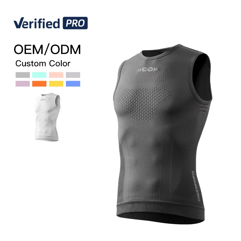 GJ JS01 Custom Logo Stretch Lightweight Quick Dry Stretch Training Vest Nylon Powerlifting Men Mesh Running Race Back Singlet