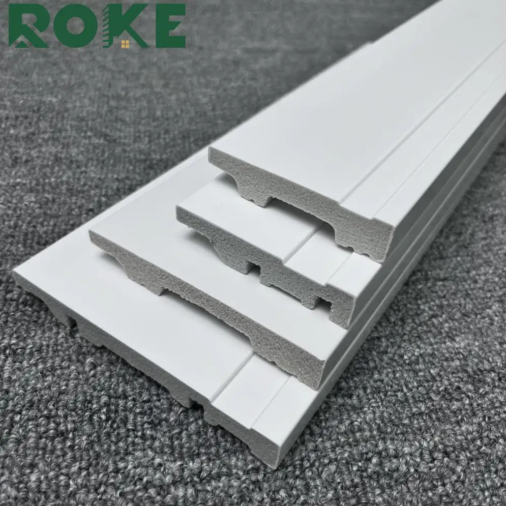 ROKE flooring accessories polystyrene PS waterproof skirting