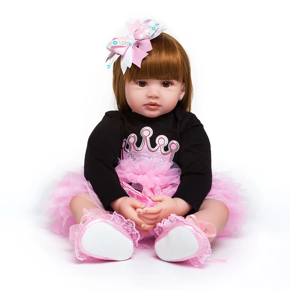 Lifereborn bebes reborn 60 см куклы для маленьких девочек мягкая силиконовая улыбка Boneca Realista Menino Bebe Reborn
