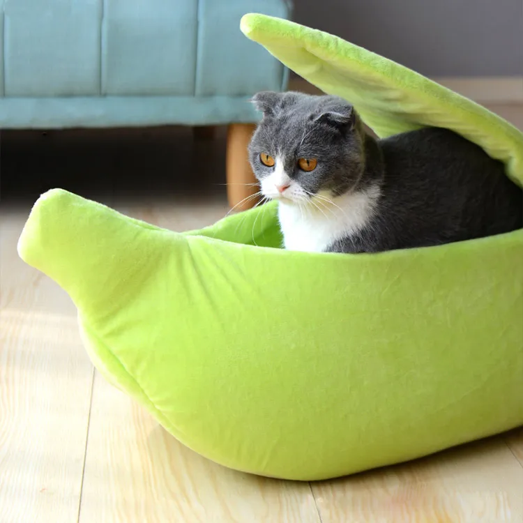 
Soft Fleece Banana Small Cat Dog House Cave Nest Bed Dog Pet Cat Bed For Four Seasons 