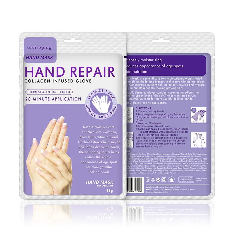 Natural Organic Hand Repair Mask Anti-Aging Nourishing Hand Mask Exfoliating Removal Dead Skin 1 pair Hand Care Mask