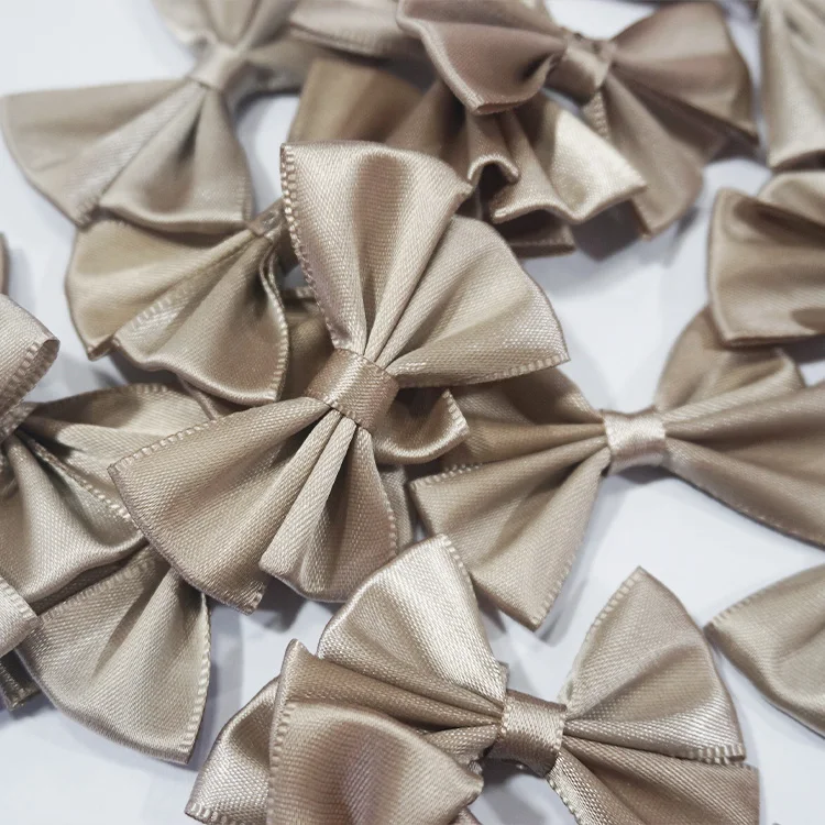 High Quality Custom Elastic Pre Made Ribbon Bows Gift Bows For Chocolate Box