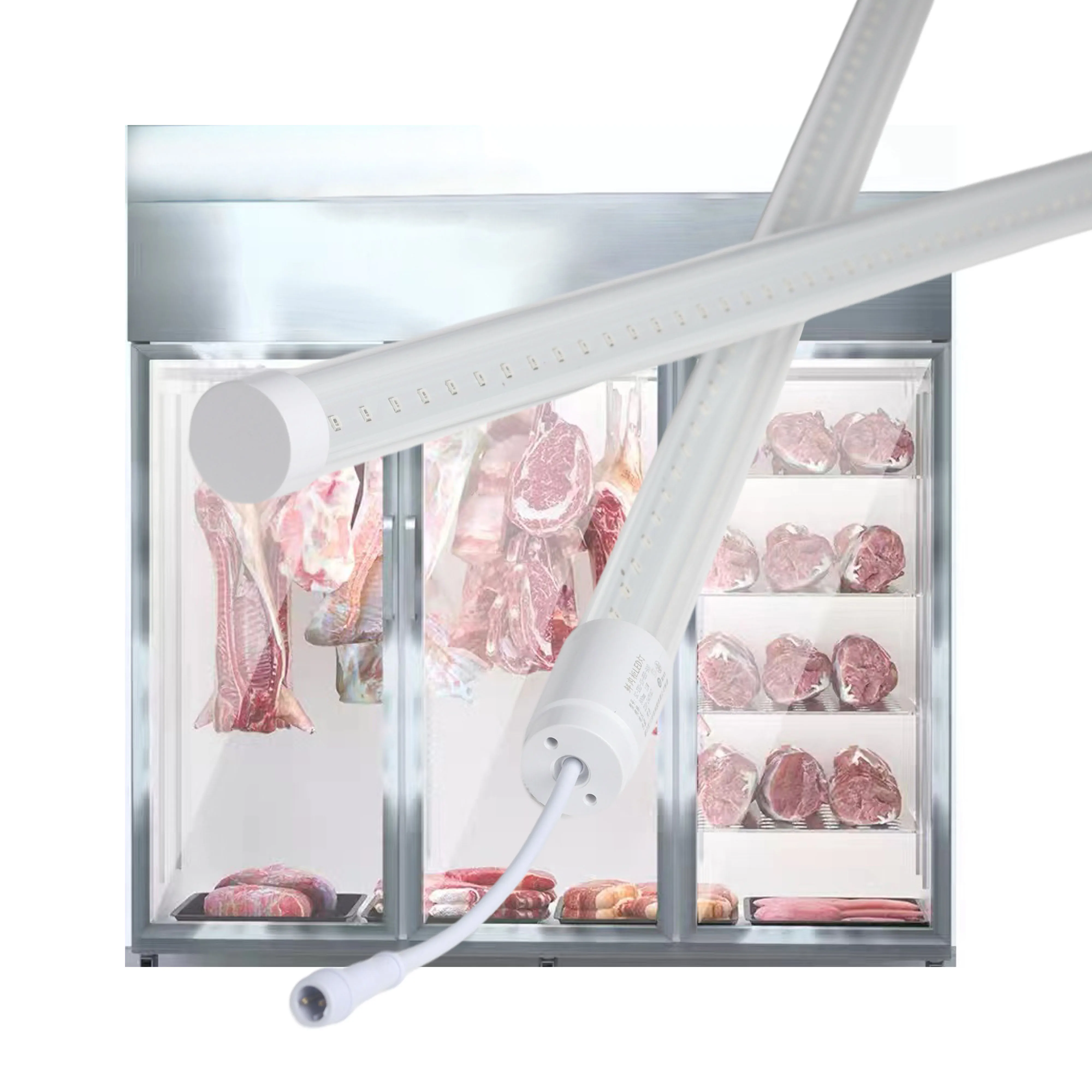Beef Refrigerated Cabinet LED Light 1400K IP66 Waterproof Refrigerator Lamp