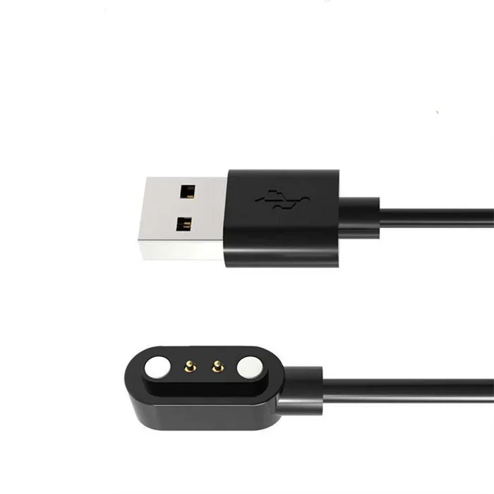 Wholesale USB magnetic pogo pin charger 4.0mm 2 pin Charging Cable Cord for yamaha Smart Watch