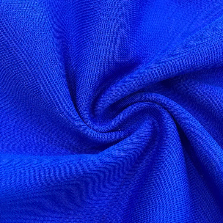 Wholesale yarn dyed polyester cotton blend hoodie knit baby terry cloth fabric