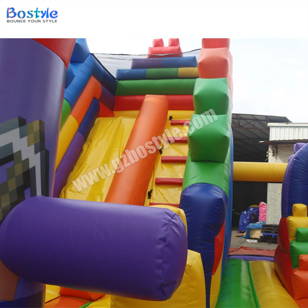 Customized Large amusement park bouncy castle commercial inflatable playground outdoor inflatable fun city for kids