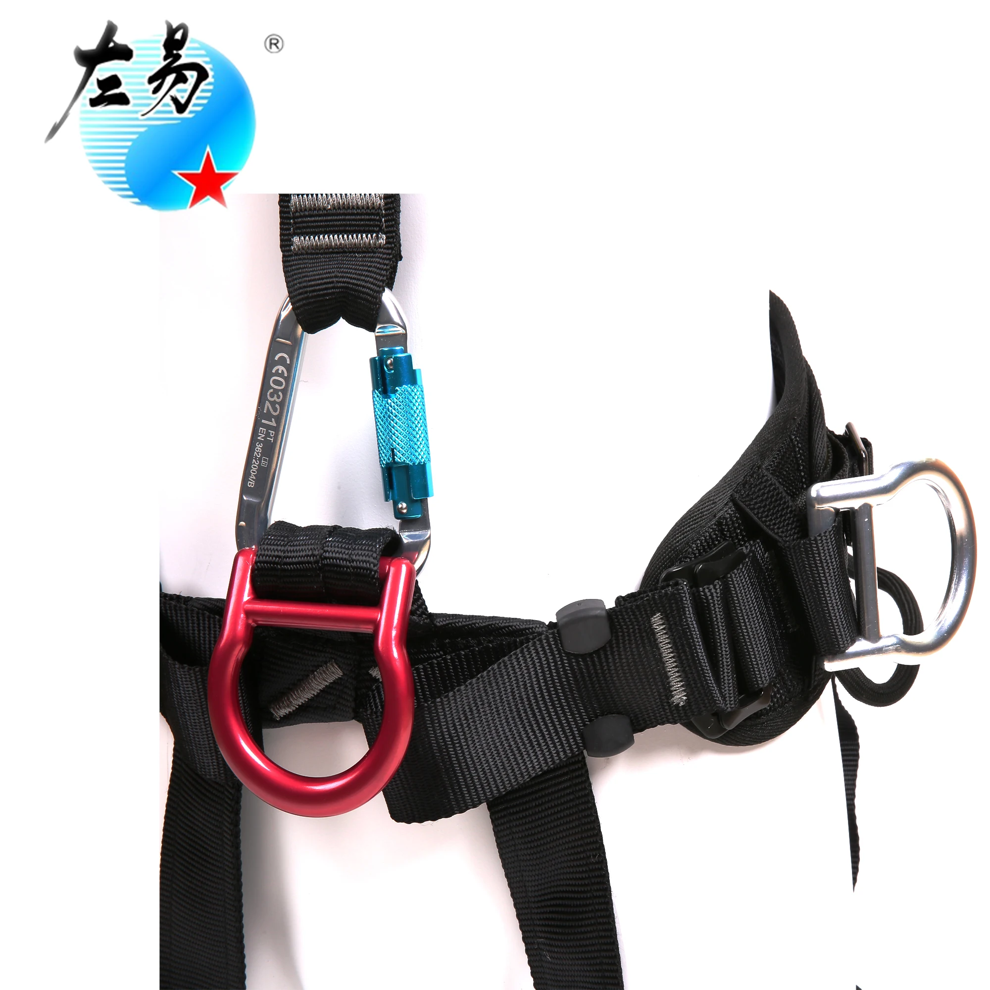 exofit fall protection climbing roof full body 5 d ring with lanyard roof en361 tree strap safety belt body universal harness