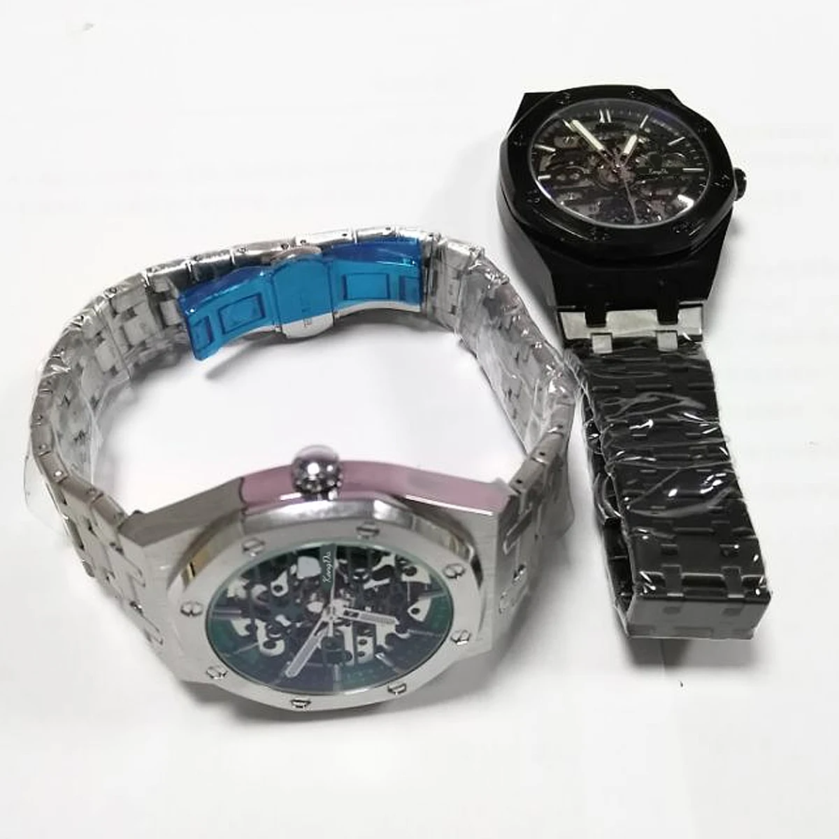 Ready to Ship Automatic Watch for Men Stainless Steel Strap Sapphire Back Glass Hot Selling Mechanical Watches
