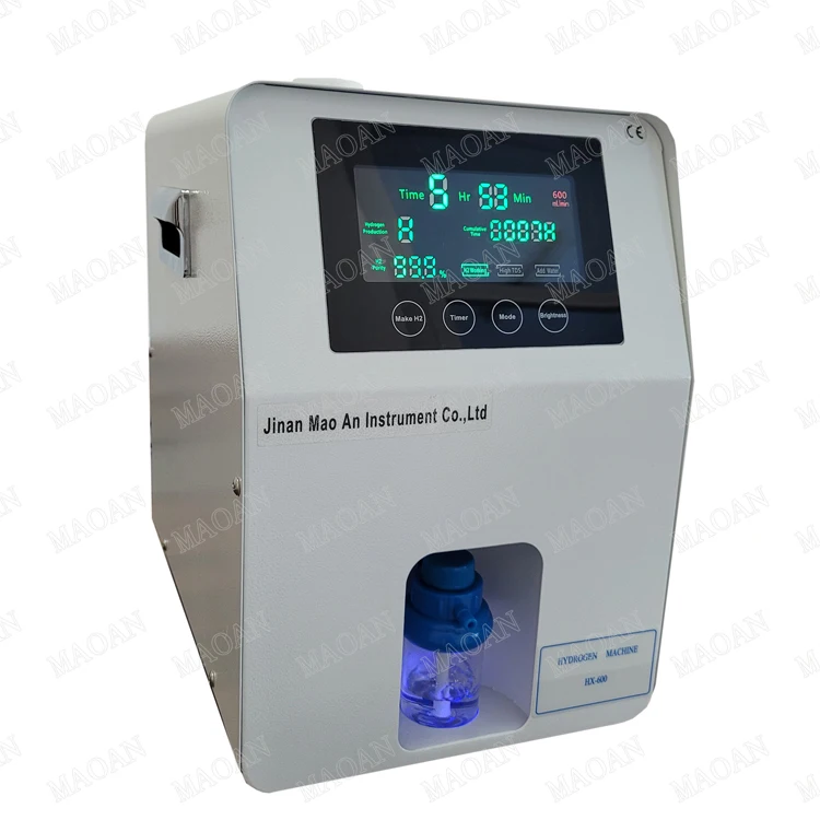 PEM technology hydrogen inhaling machine hydrogen inhaler 600ml/min for breathing HX-600D