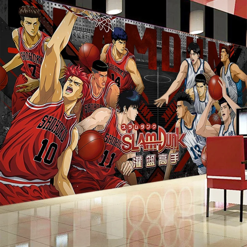 3D stereo Slam Dunk Master wallpaper large anime wallpaper poster mural basketball stadium decorated Japanese manga wall paper