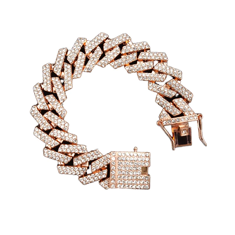 NL2070 38 inch 20mm iced out men necklace chain heavy strong bling Miami curb cuban link chain