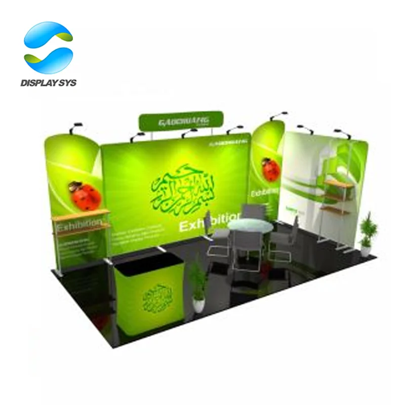 portable tradeshow exhibition booth cosmetic 20x40