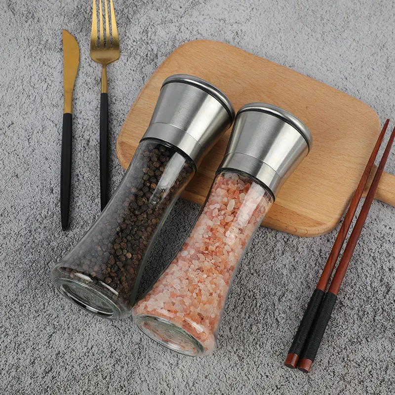 Factory Direct Sales Stainless Steel Spice Grinder Seasoning Bottle Seasoning Grinder
