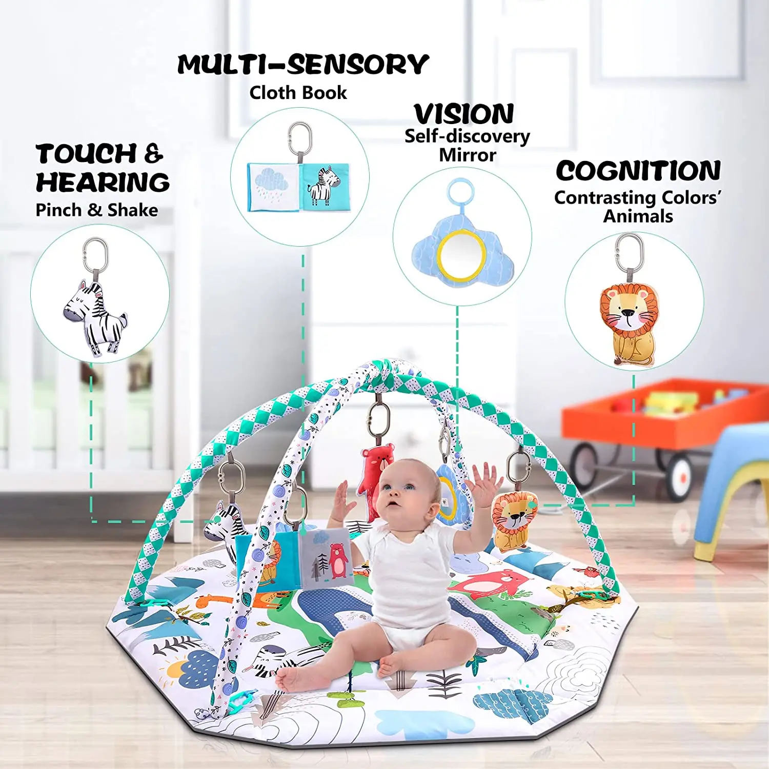 Kids Toys Hobbies Mat Animal Fitness Blanket Game Toys Bebe Activity Playmats Babi Mat Games Baby Play Gym
