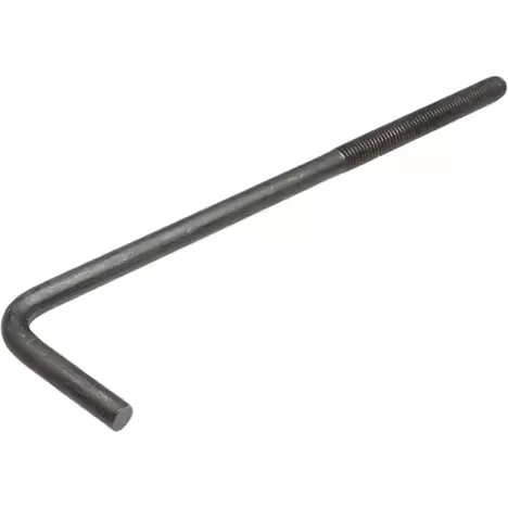 Anchor Bolt Embedded Parts 7 Shaped L Shaped Steel Structure Anchor Wire High Strength Galvanized M20 M24 M30