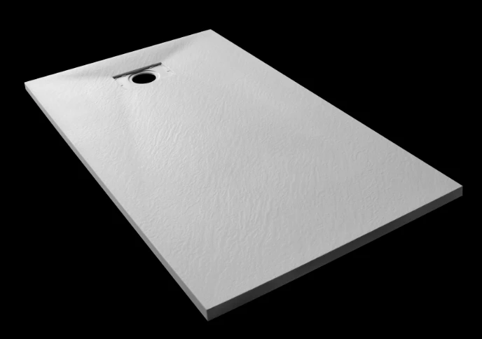 GM Solid Surface Shower Base Shower Pan Shower Tray Base Piatti Doccia Custom Size Easy Clean Artificial Stone Bathroom Modern